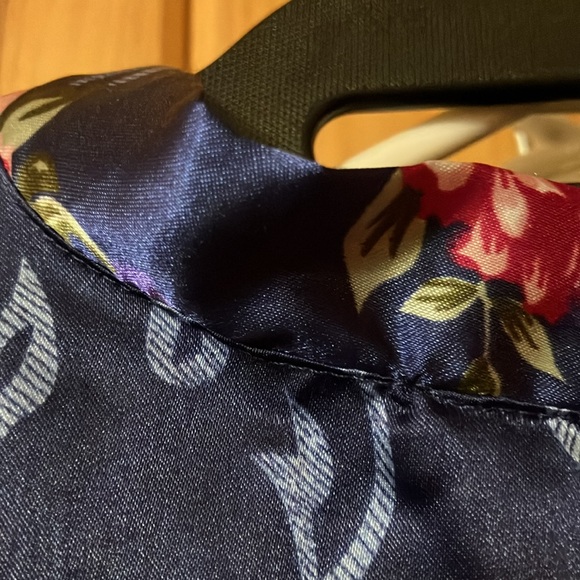 Blue silky robe, short and cute - Picture 6 of 7